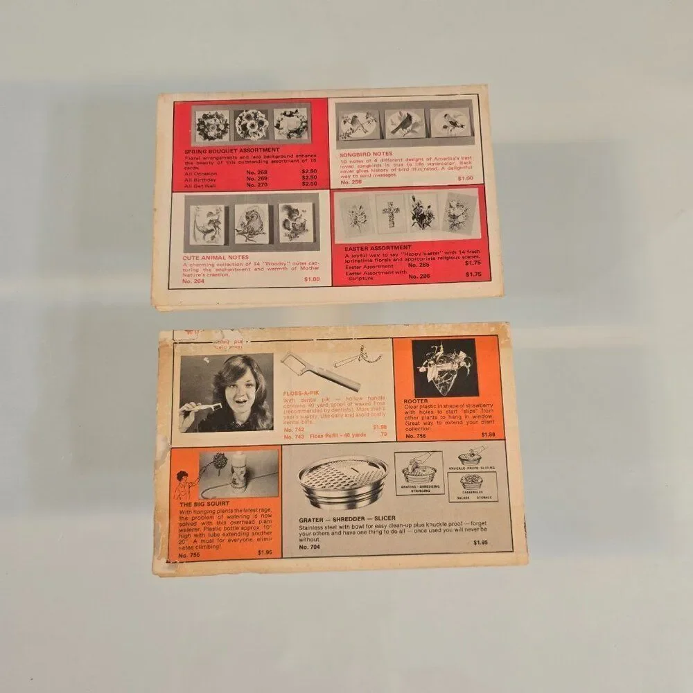 1976 - 1977 Mail Order Gift Guides Leaflets 7 Mill Street Wilton New Hampshire